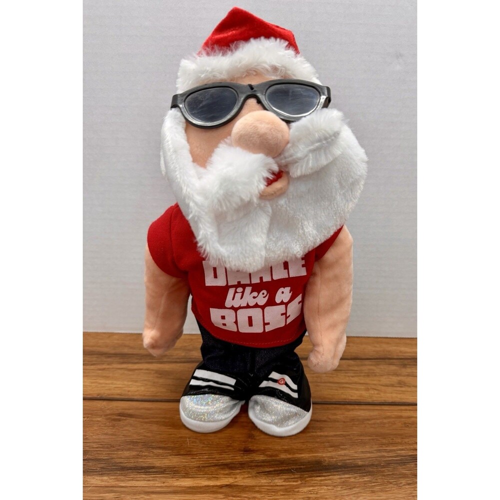 Gemmy Animated Dancing Singing Santa Dance Like A Boss Christmas Plush